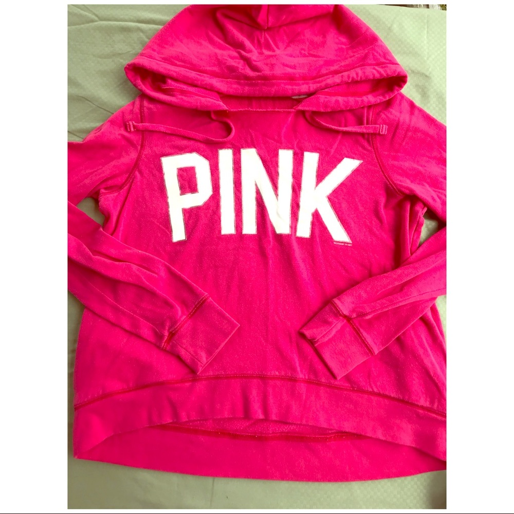 PINK VS Hooded Sweatshirt w/ front pockets sz L